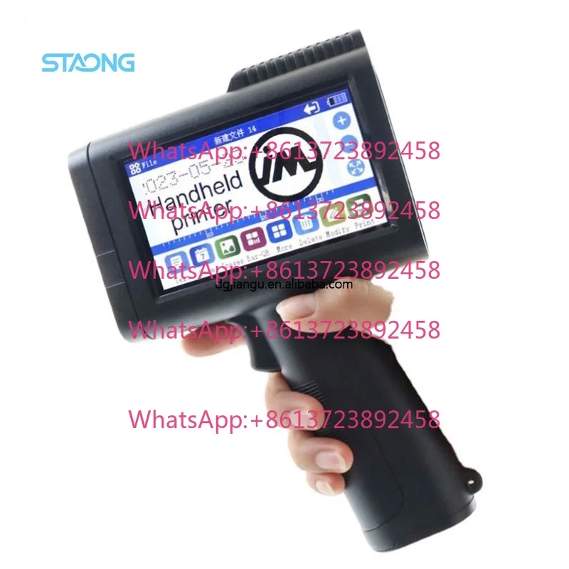 Online Digital Inkjet Gun Printer Electric Expire Date Coding Machine for Plastic Paper Logo Bag Label Objects Condition New