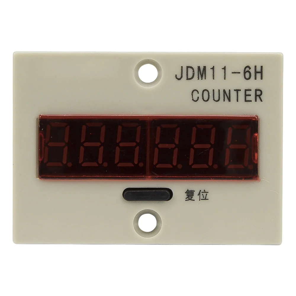 JDM11-6H 4 pin contact signal input digital electronic counter relay JDM11 production counter AC 220V 110V 380V 36V DC 24V 12V