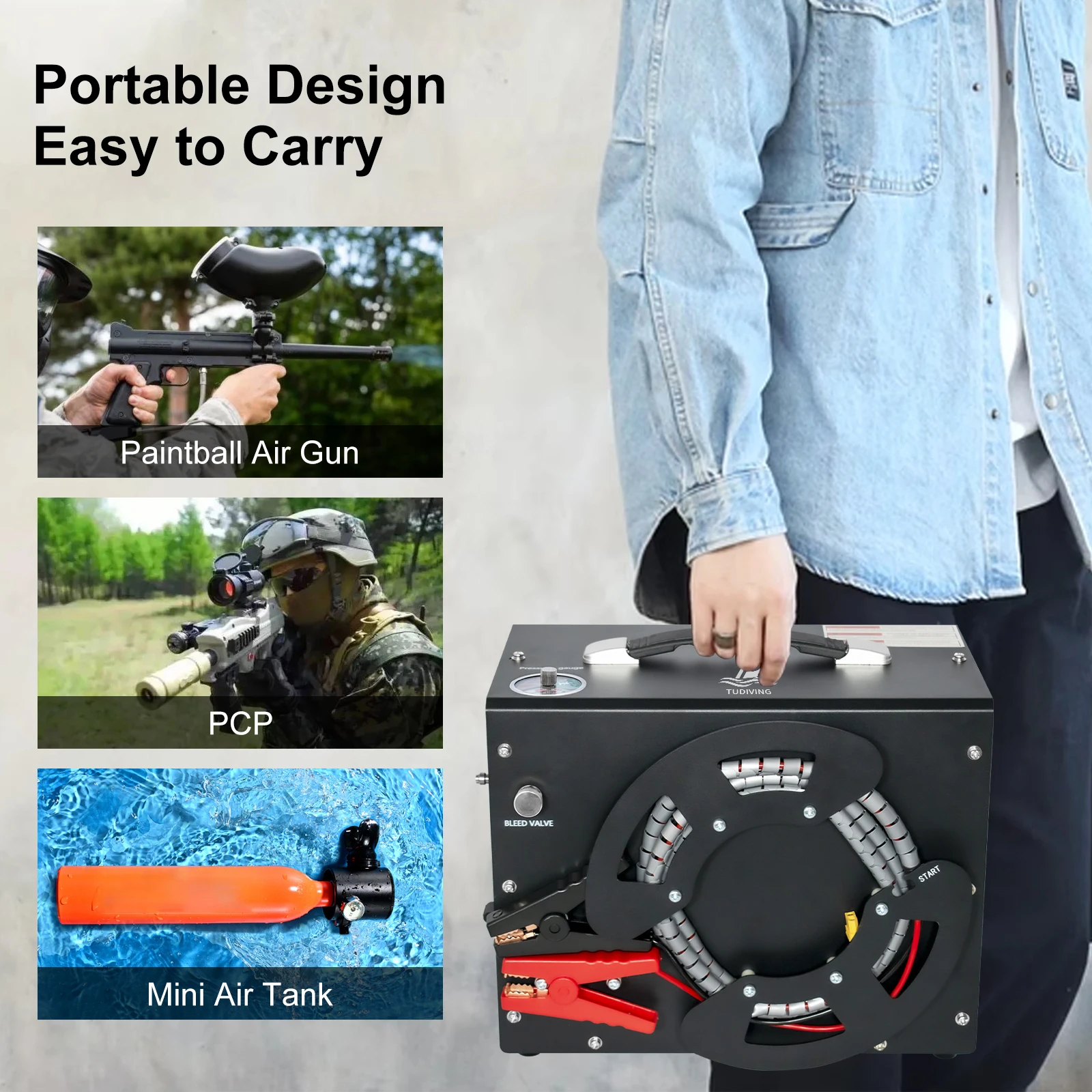 Tudiving-Portable 4… - image