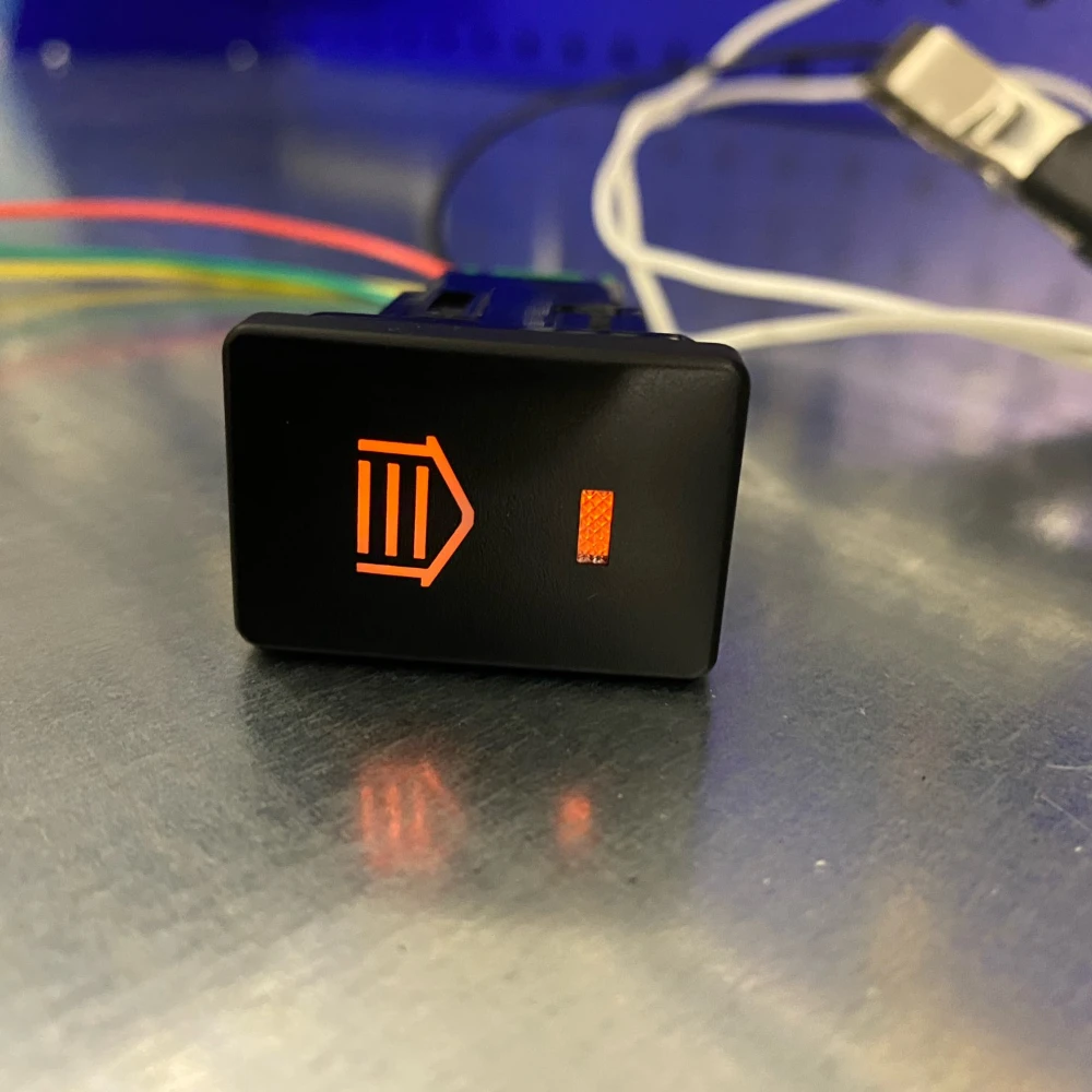 Joli de porte ouverte à lumière LED orange, bouton poussoir de garage, Toyota Camry, Altis, Land Cru