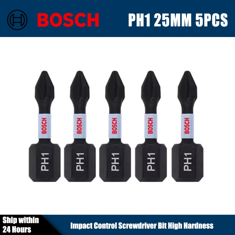BOSCH Impact Control Screwdriver Bit PH/PZ 55mm S2 Modified Steel Endurance Tool Attachments High Quality