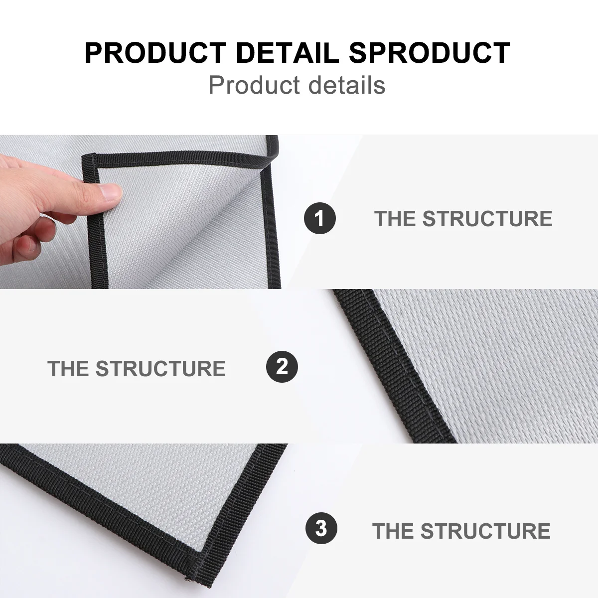 1 قطعة بطانية حريق الفضة حريق القماش نسيج مقاوم للحرارة الطوارئ الهروب شواية باربيكيو التخييم في الهواء الطلق نزهة الوسادة #2