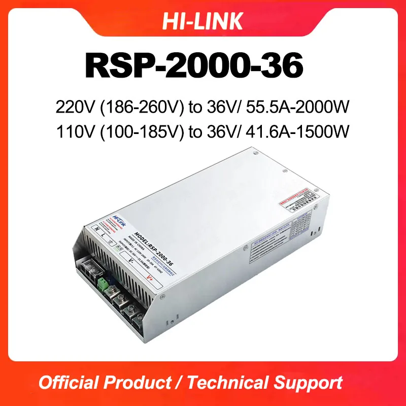 Hot Sale RSP-2000 Series Enclosed AC-DC Power Supply RSP-2000-24 RSP-2000-36 RSP-2000-48 for Automation Equipment