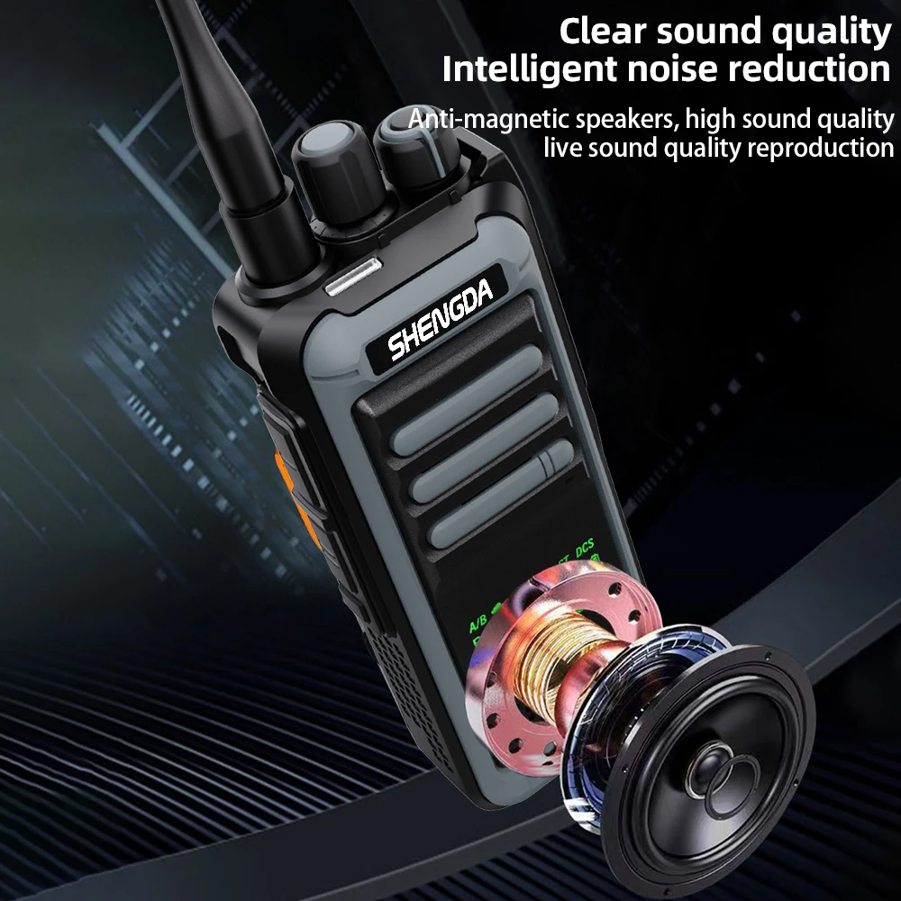 SD-8200トランシーバー 20w マルチバンド ハンディ無線機 FMラジオ VOX CTCSS/DCDS スキャン＆モニター Type-C充電 暗号化通話