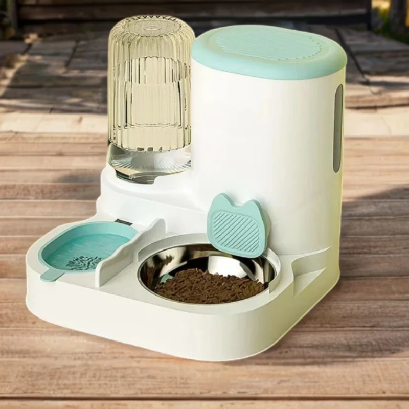 Cuenco Para perros, alimentador automático Para beber, cuenco De comida para gatos todo en uno, antiderrames, comida para gatos, Caja De Arena De arroz Para Gatos, productos Para mascotas