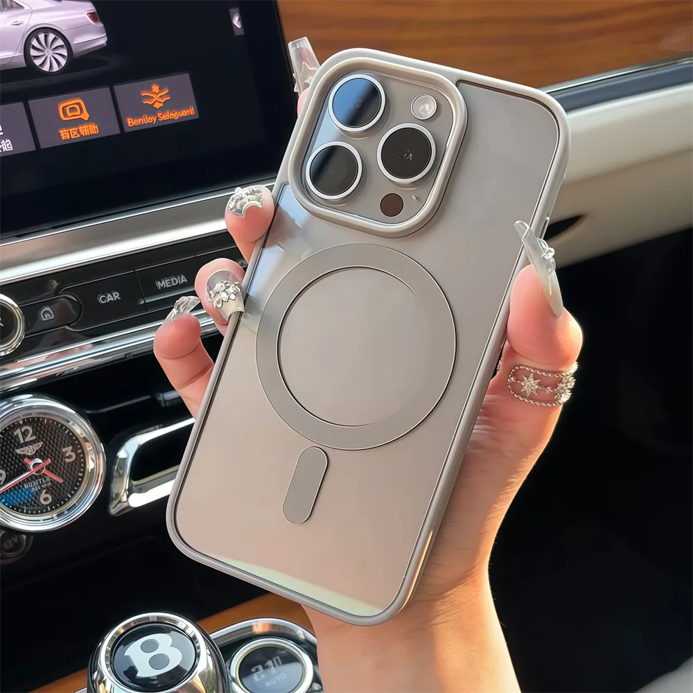 

For Magsafe Case iPhone 13 12 11 Xs Max 7 8 Plus SE 2020 2022 Magnetic Phone Case Transparent Acrylic Shockproof Back Cover