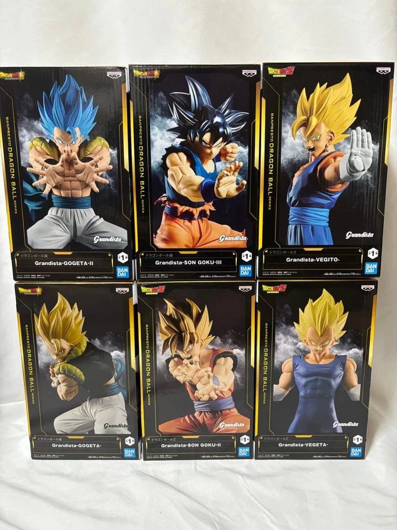 Original BANPRESTO Dragon Ball Z Grandista ‌ Son Goku Gogeta Vegeta Vegetto Anime Actionfigur Dragonball Figur