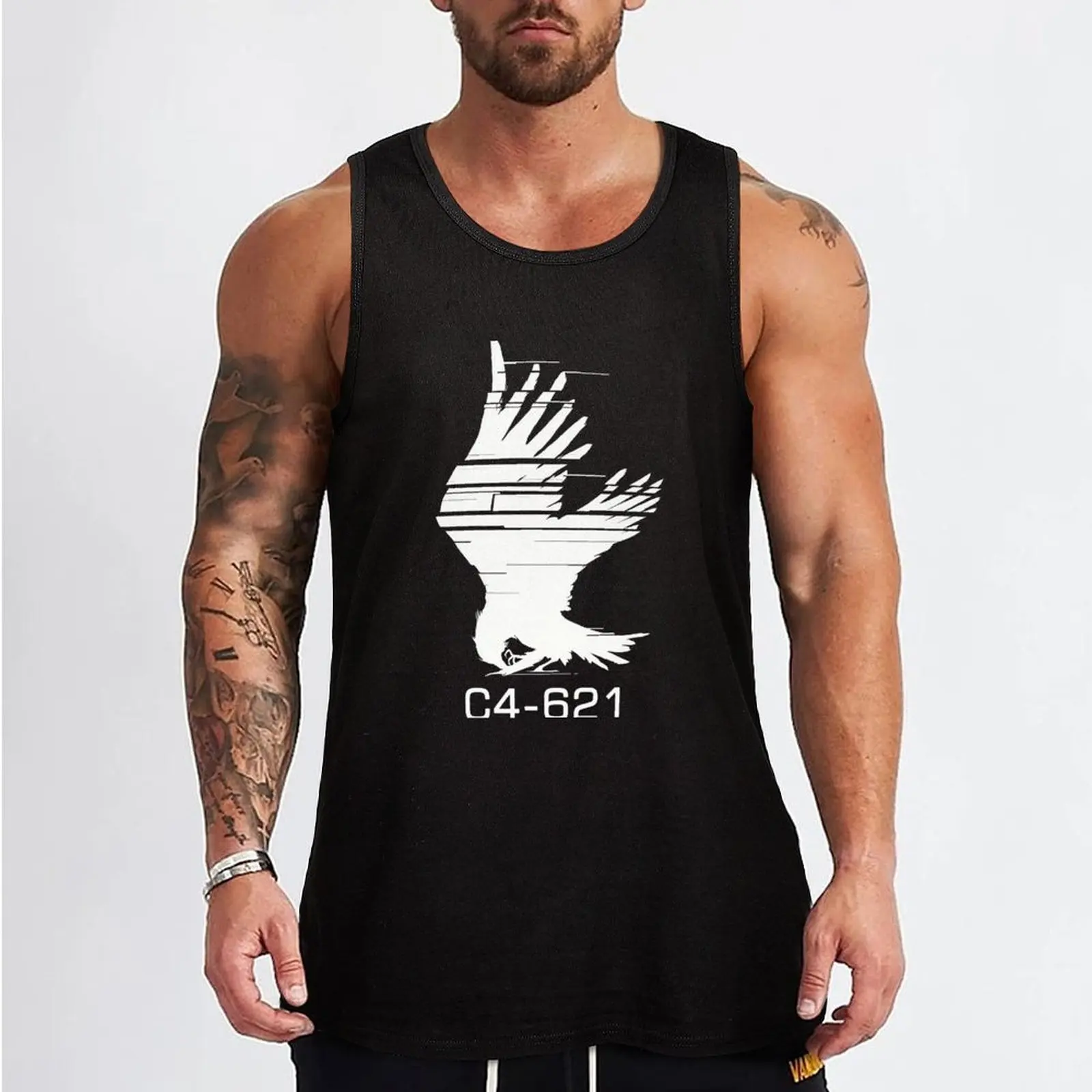 C4 - 621 Raven Loader 04 Armored Core Pilot Tank Top Men gym sportswear Men's sleeveless t-shirt