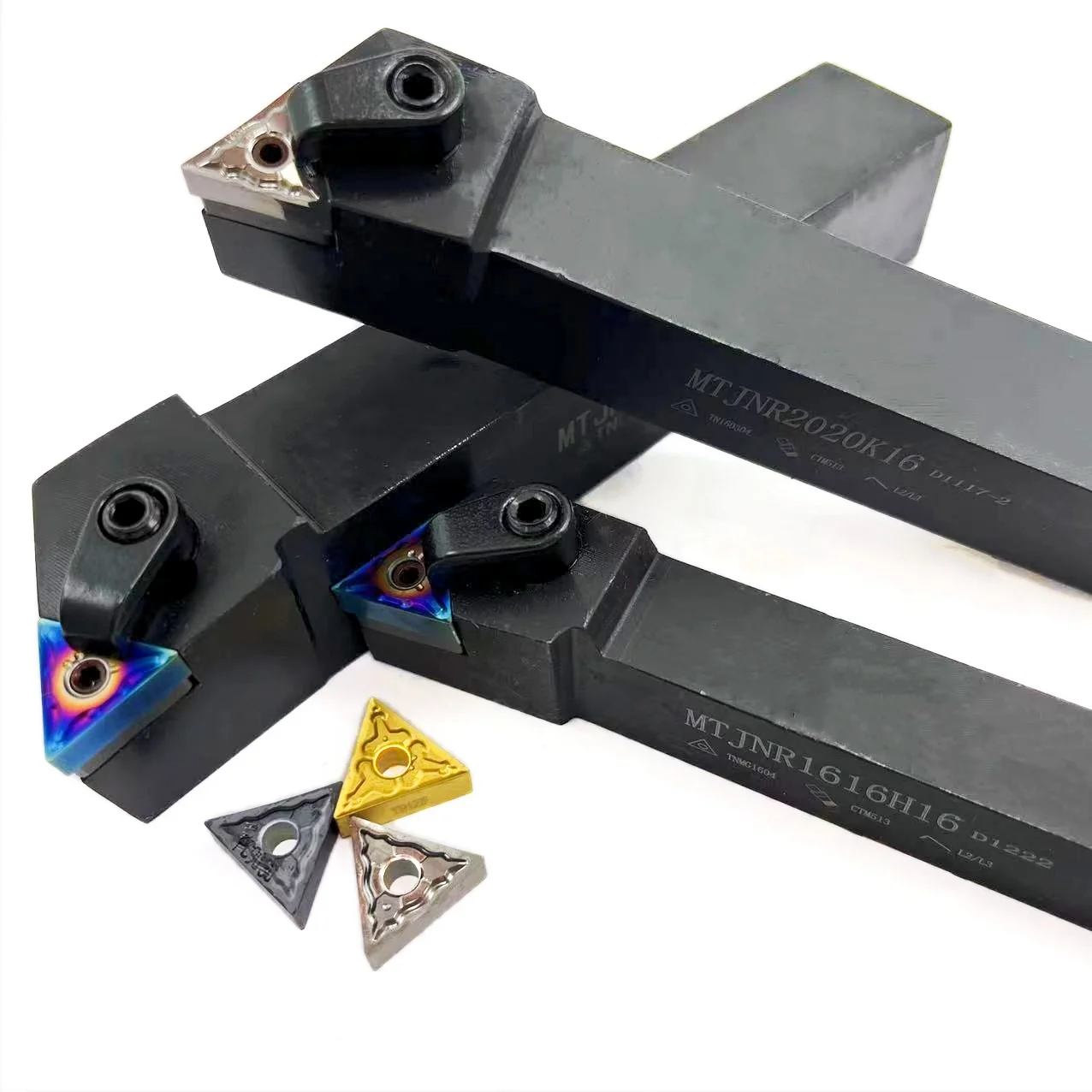 TNMG160404 portaherramientas CNC de alta calidad, portaherramientas de torneado de círculo exterior Triangular para MTJNR1616H16 MTJNR2020K16 MTJNR2525M16