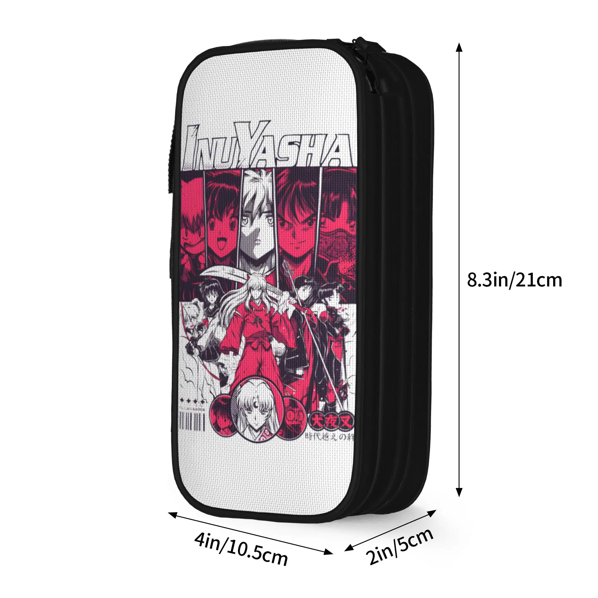 Inuyashas Kagome Japanese Anime Pencil Cases Lovely   Pen Bags Girl Boy Large Storage School Supplies Zipper Pencilcases view 4