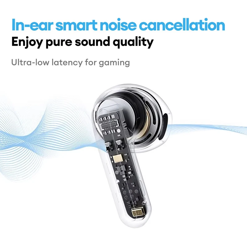 New Lenovo LE209 Wireless Bluetooth Earphone ANC Noise Reduction HiFi Music Bluetooth Headphone 30H Battery Life Gaming Headset