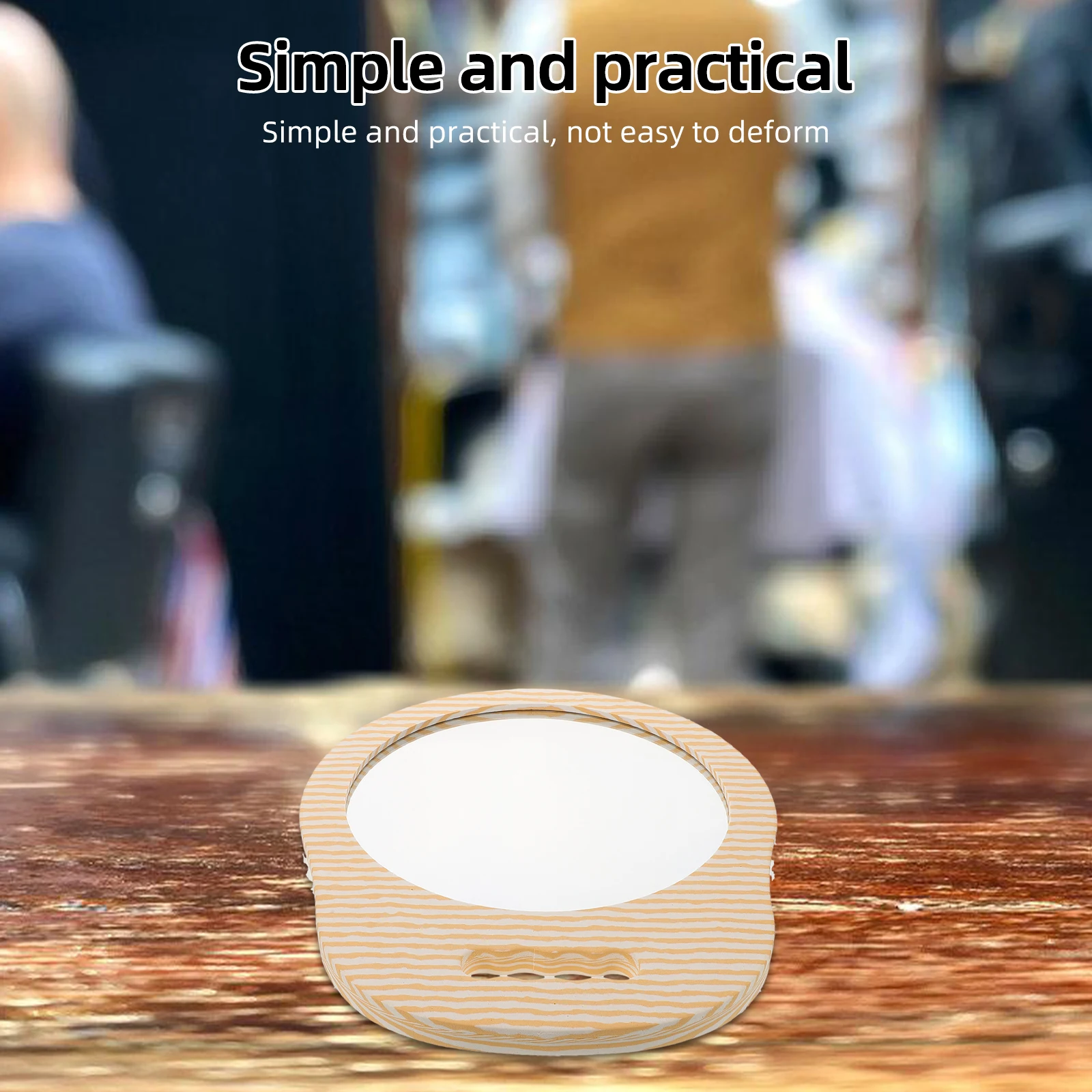 

Foam Frame Handheld Mirror Salon Grade Anti Shatter Hair Styling Mirror for Barbershops Home Grooming Clear Hd Reflection