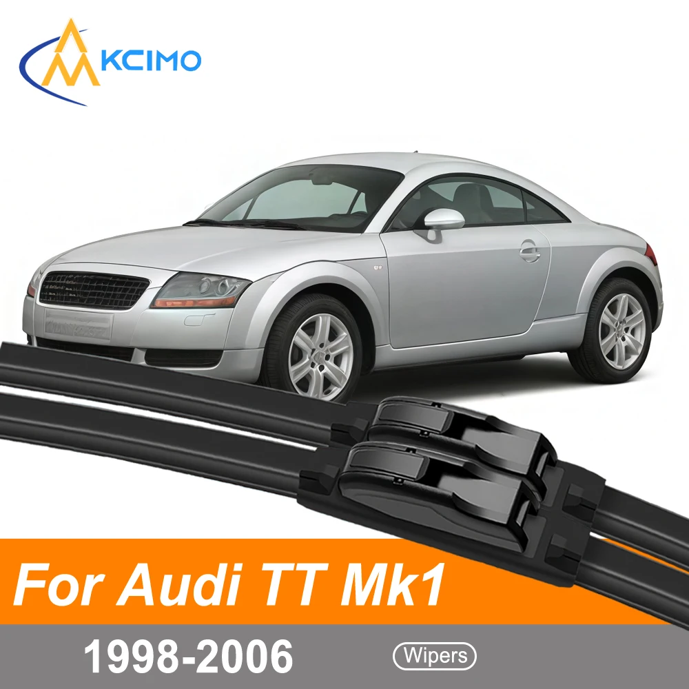 

Premium Front Windshield Wiper Blade Set (Pair of 2) For Audi TT Mk1 8N 1998-2006 Exact Replacement Easy Clip-On Installation