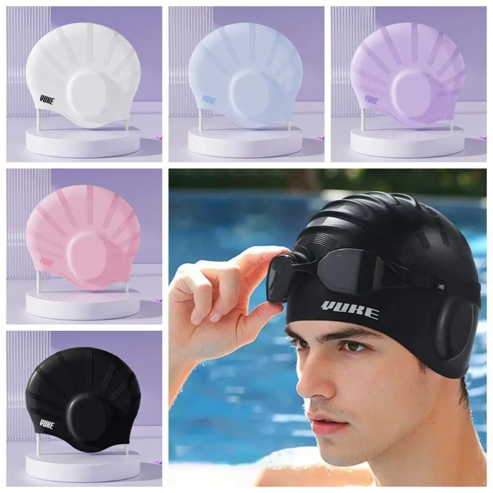 

Шляпа для серфинга, эластичный головной убор для плавания, утолщенный дизайн, мягкая шляпа для дайвинга, солнцезащитный крем, 3D капюшон для головы для плавания, защищающий волосы