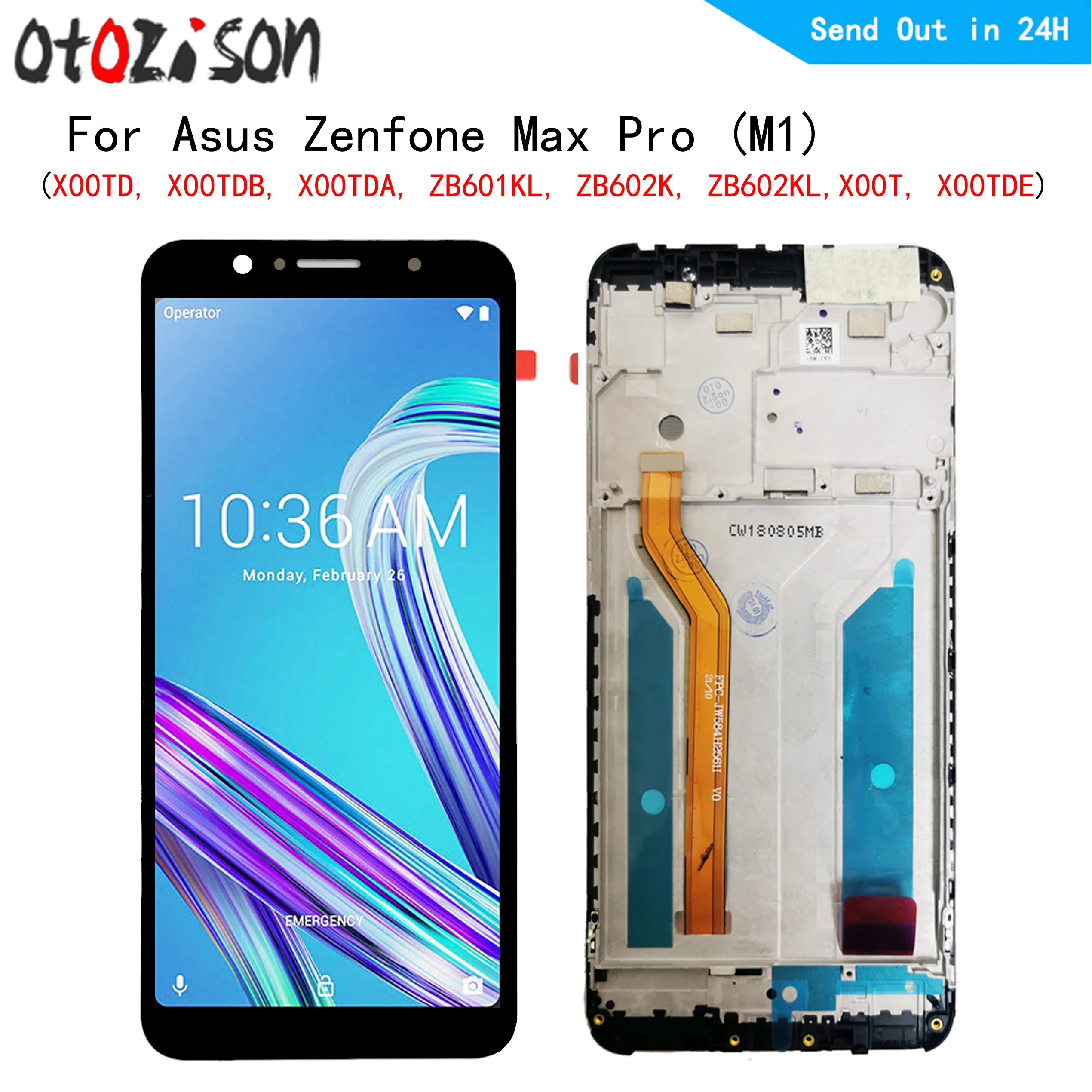 

5.99" IPS LCDs For Asus Zenfone Max Pro (M1) ZB601KL ZB602KL LCD Display Touch panel Screen sensor Digitizer With Frame Assembly