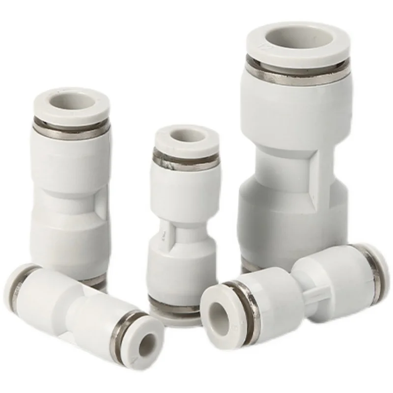 1PCS High Quality PU White Pneumatic Fitting Air Hose Quick Release Connector Accessories