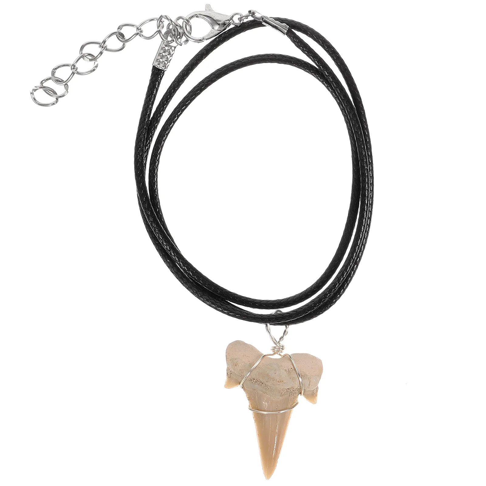 Women Necklace Female Sharks Tooth for Decoration Decorative Weave Hanging Pendant