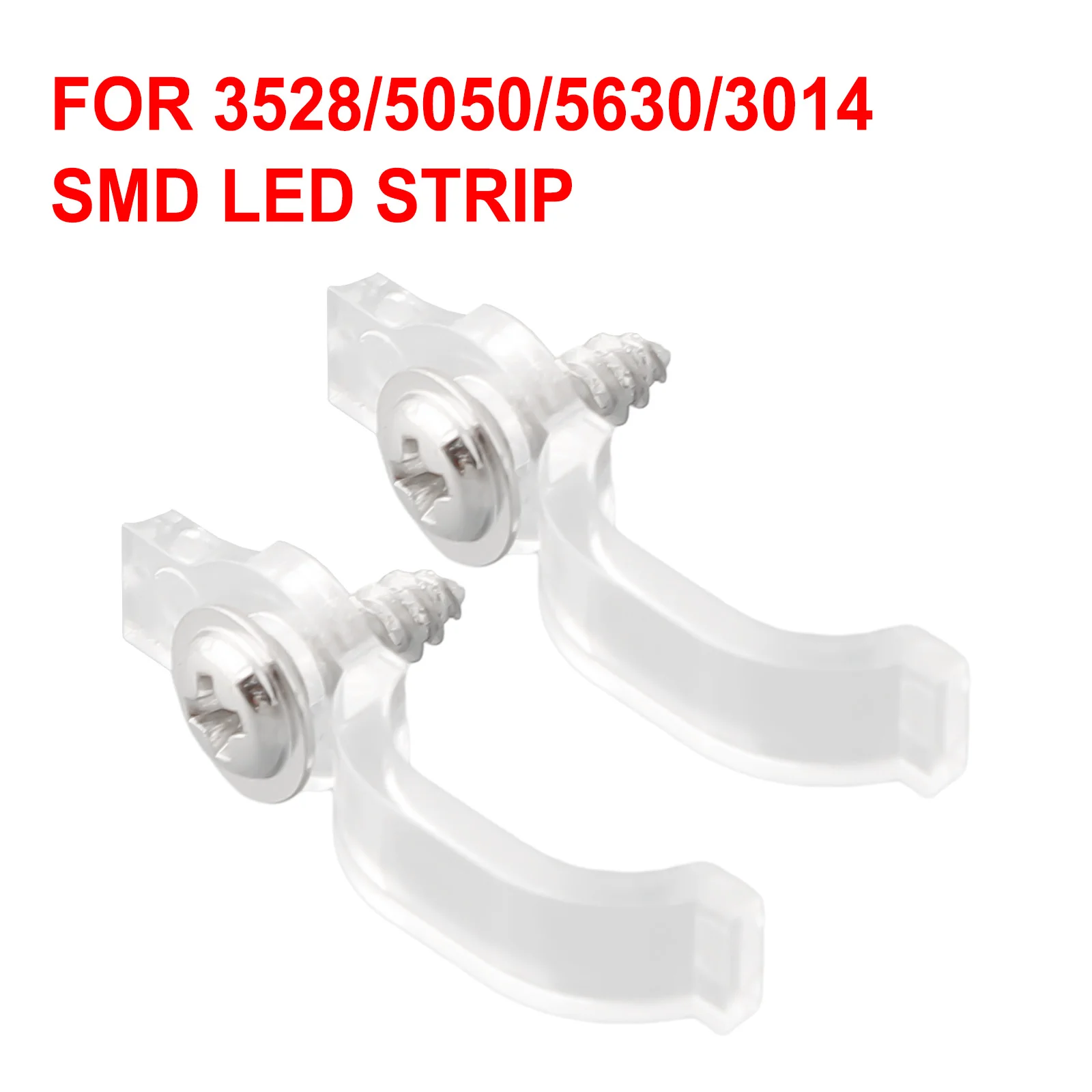 High Quality Fixing Clips 50*Clips+50*Screws/100*Clips+100*Screws 50/100 Anti-rust For 5050 LED Strip Light Bar