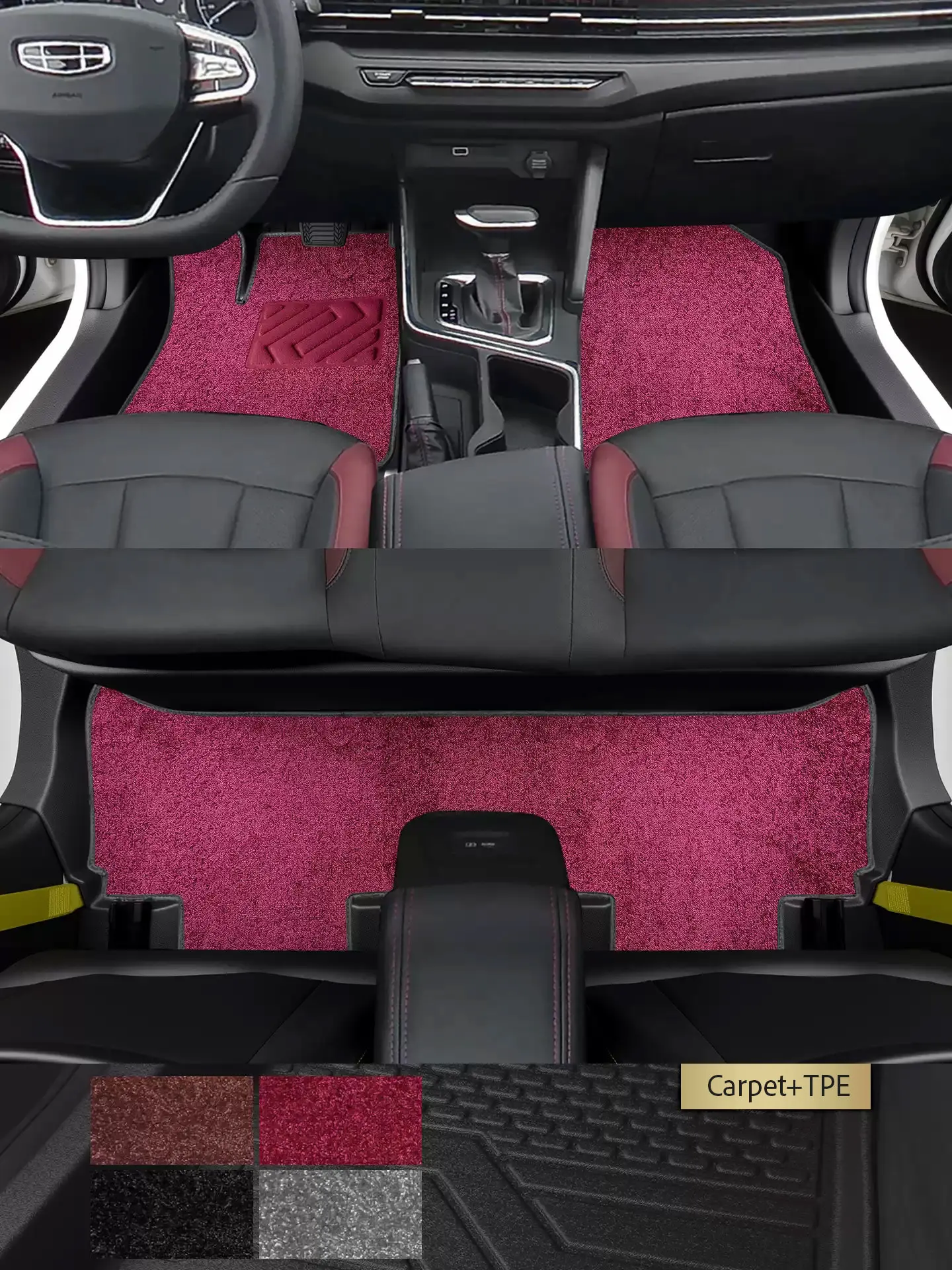 Left-Hand Drive Car Custom Fit Floor Mat For Geely Vision X3 PRO 2017-2021 Waterproof Odorless Durable Full Coverage Foot Liner