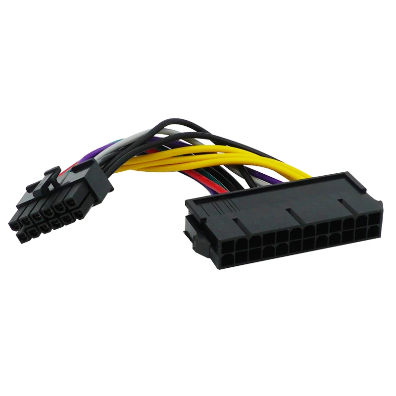 14cm ATX 24 Pin to 12 Pin Power Supply Cable Adapter 24p to 12p Cord For Acer Q87H3-AM