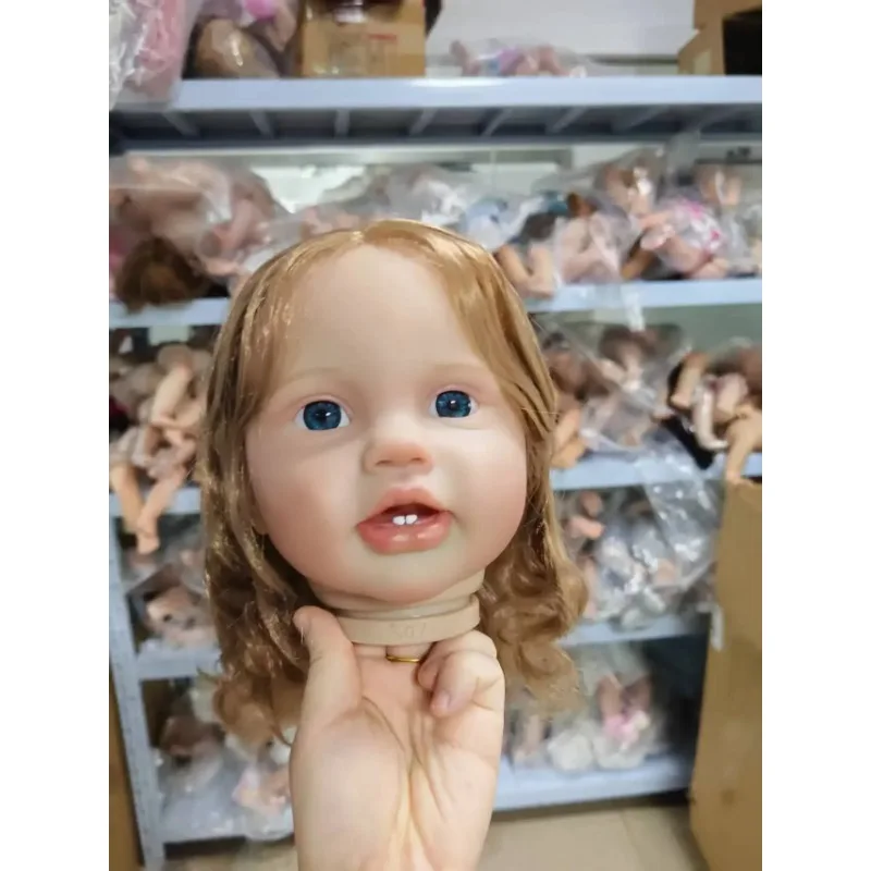 24인치 60cm 다시 태어난 아기 키트 Lottie 이미 페인트가 칠해진 키트 DIY 부품(뿌리 있는 머리카락 포함)