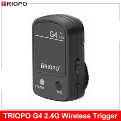 TRIOPO G4 Flash Trigger 2.4G Wireless Flash Emitter Trigger with Universal Hot Shoe For Canon Nikon Sony Fujifilm Pentax Panason