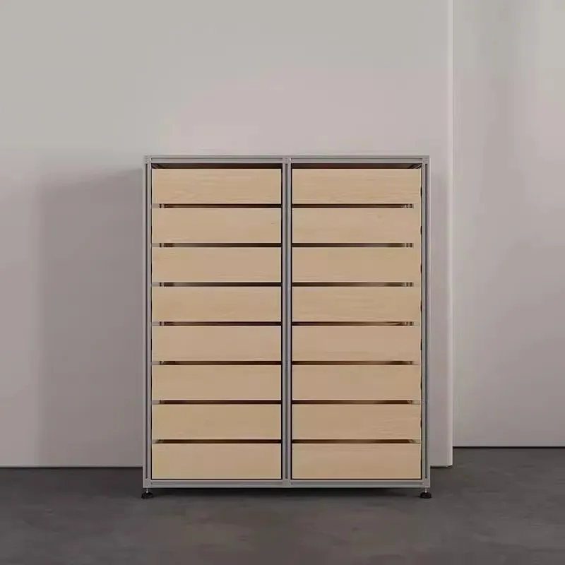 Medieval, aluminum, birch, side cabinets, drawers, multi-function