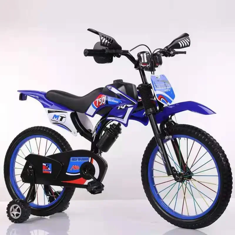 Children\'s Simulation Motorcycle Bike Children Bicycle 12/16/18/20 Inch Mountain Bike