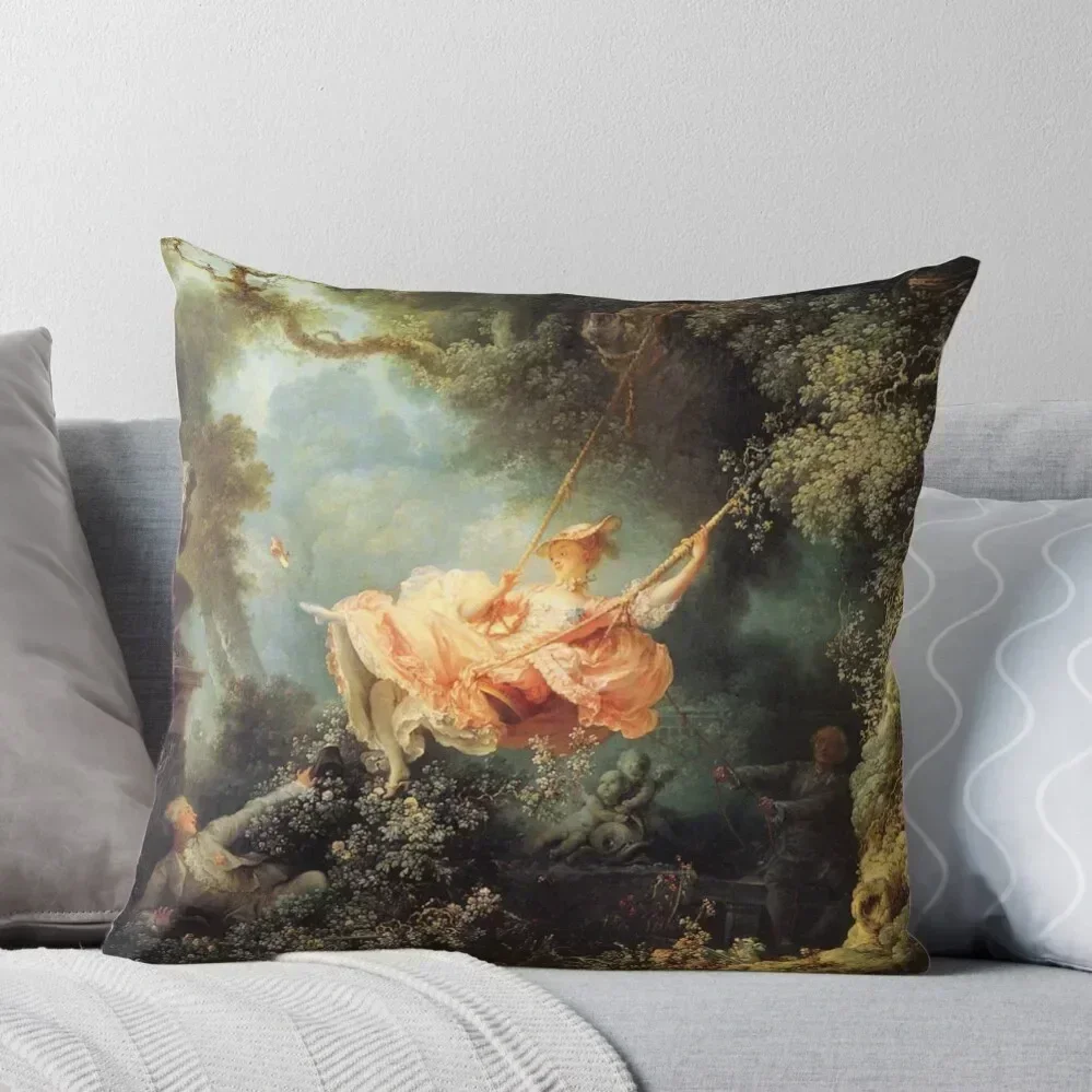 The Swing by Jean-Honoré Fragonard Throw Pillow Sofas Covers Christmas Covers For Cushions Pillow Cases Decorative pillow