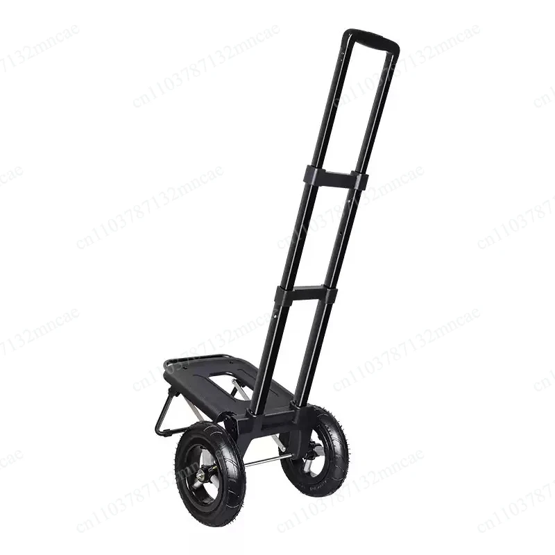 Big Wheels Shopping Trolley Aluminum Alloy Pull Rod Folding Carrier Cart Telescopic Hand Truck Luggage Trailer Grocery