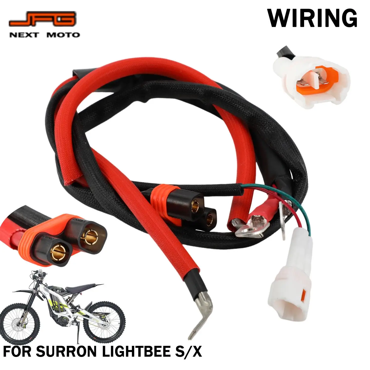 Motorcycle Main Battery Cable Power Cord Wiring Weather Resistant Replacement For SURRON Surron Sur-ron Lightbee Light Bee S/X