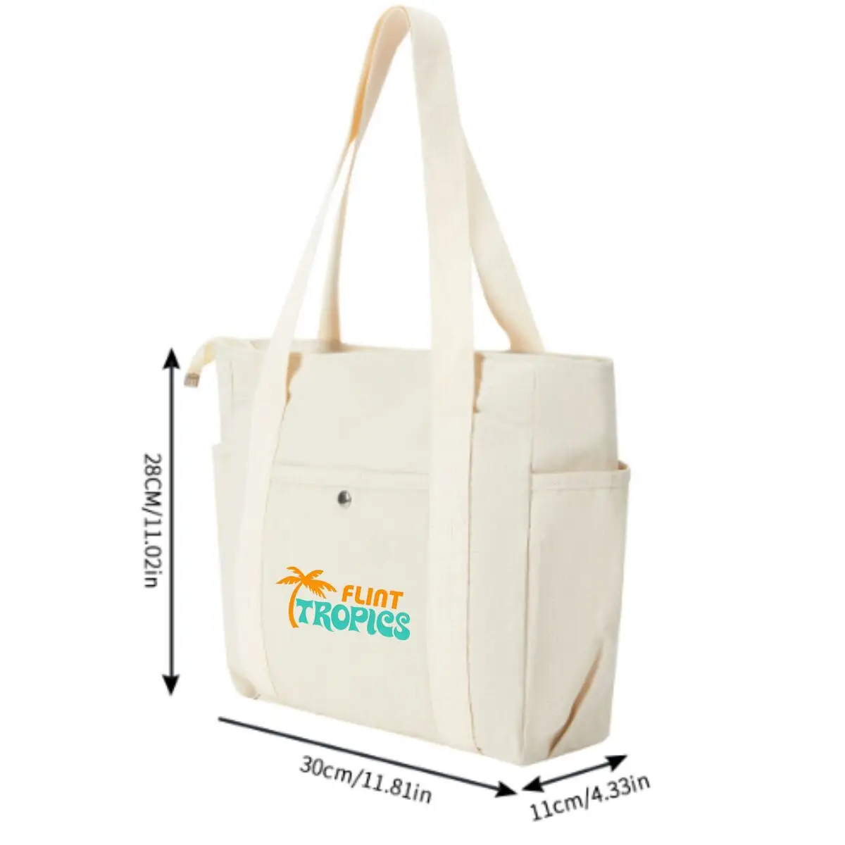 Flint Tropics Palm Tree Outono e Inverno Nova Moda Commuter Tote Bag