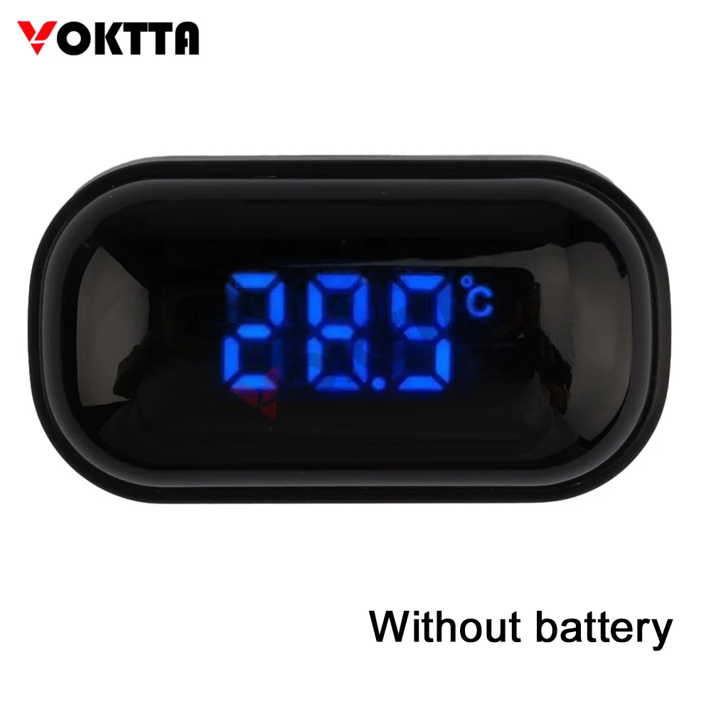 

Aquarium Fish Tank Thermometer CR2032 Battery LED with Touch Screen High Precision Sensor for Glass Container Aquariums