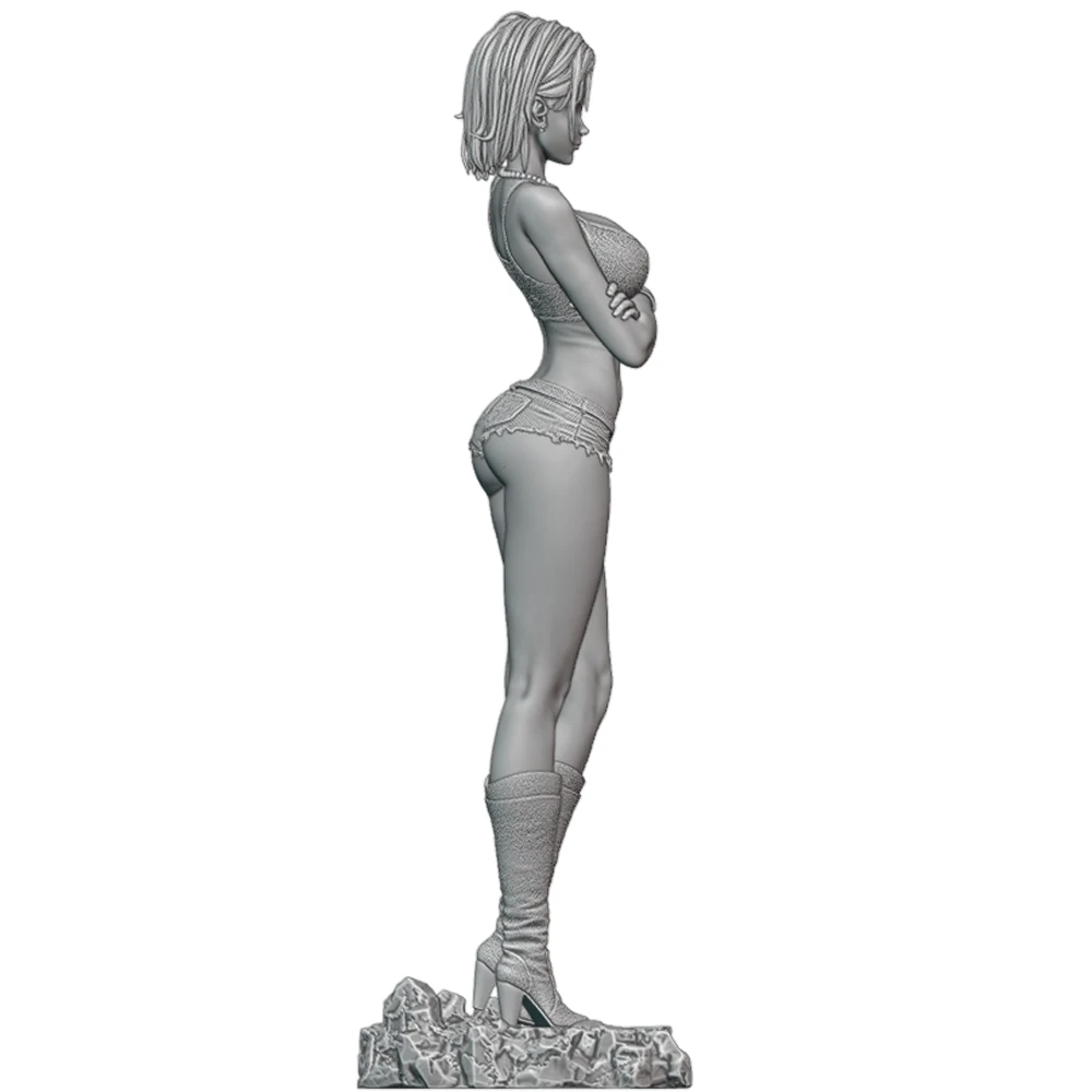 Belle NSFW Android 18 Kit de modèles en résine poupée d'impression 3d 1/24 Kits de statues de figurines en résine non assemblées jouet non peint ensemble de jeu Gk
