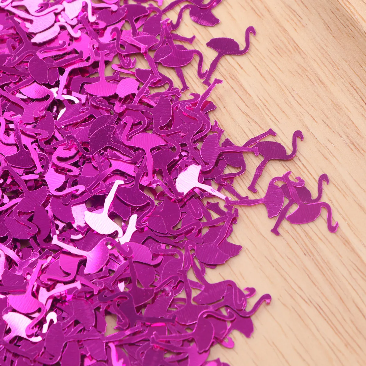 Confeti de Flamencos Morados Brillantes para Decoración de Bodas y Fiestas, Material Ecológico de Primera Calidad, Diseño Adorable, Tamaño Pequeño, Fácil de Usar