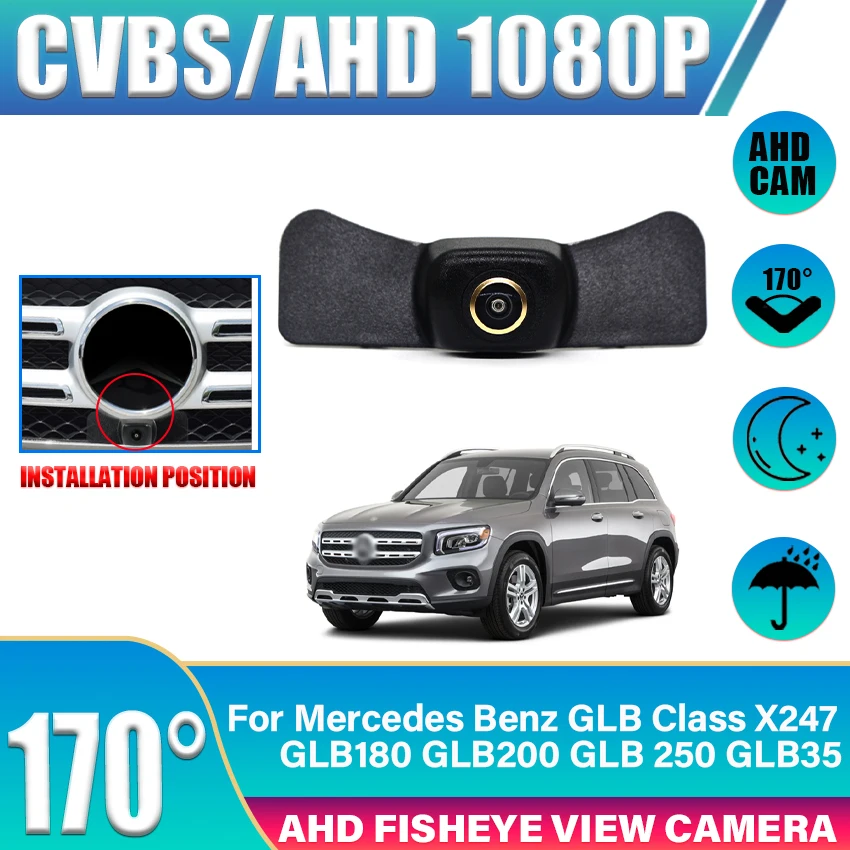 

Golden AHD Vehicle Front Side View Camera CCD FishEye 170° Lens For Mercedes Benz GLB Class X247 GLB180 GLB200 GLB 250 GLB35