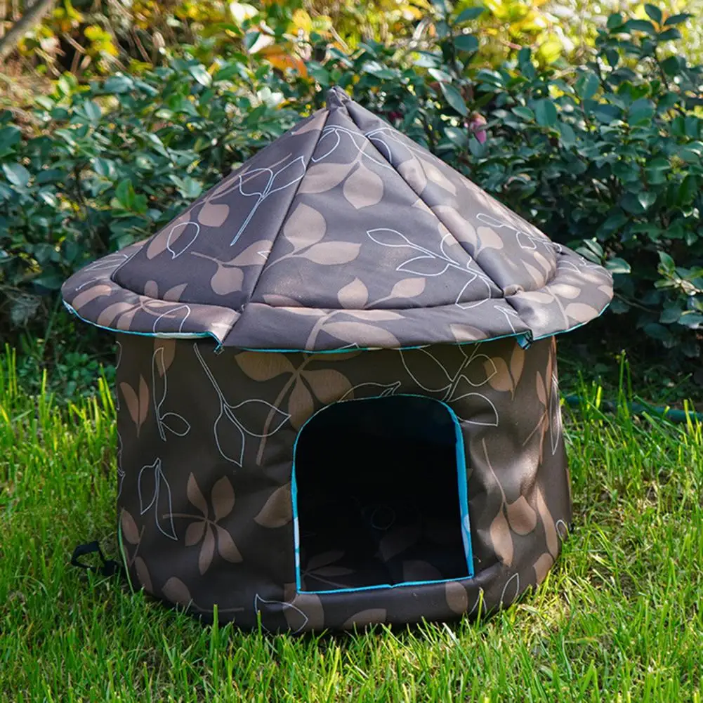 Dog Nest Durable Foldable Cat Dog House Soft Comfortable Shelter for Outdoor Indoor Use Keep Pet Warm Cozy Cat Nest