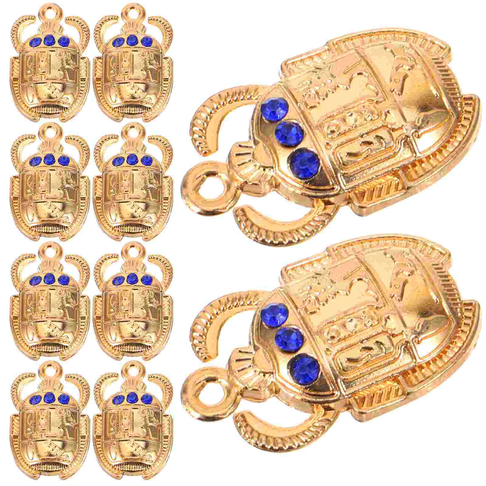 

20 Pcs Bracelet Scarab Pendant Charm for Necklace Alloy Jewelry Making Material