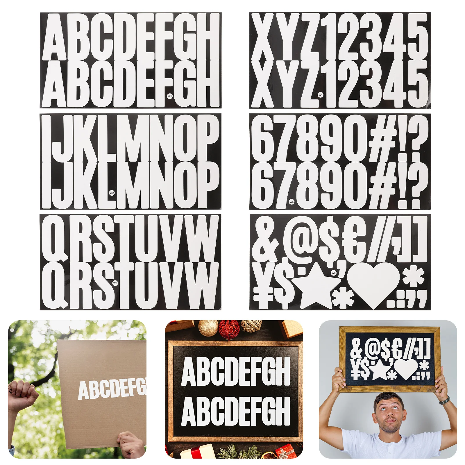 

2Sets Business Letter Stickers Self Adhesive Decal Creative Elegant Practical Mailbox House Decoration Easy to Remove