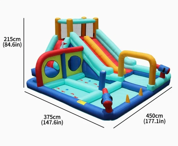 

Inflatable Castle Home Waterjet Castle Slide Children's Inflatable Slide Waterjet Slide Small Home