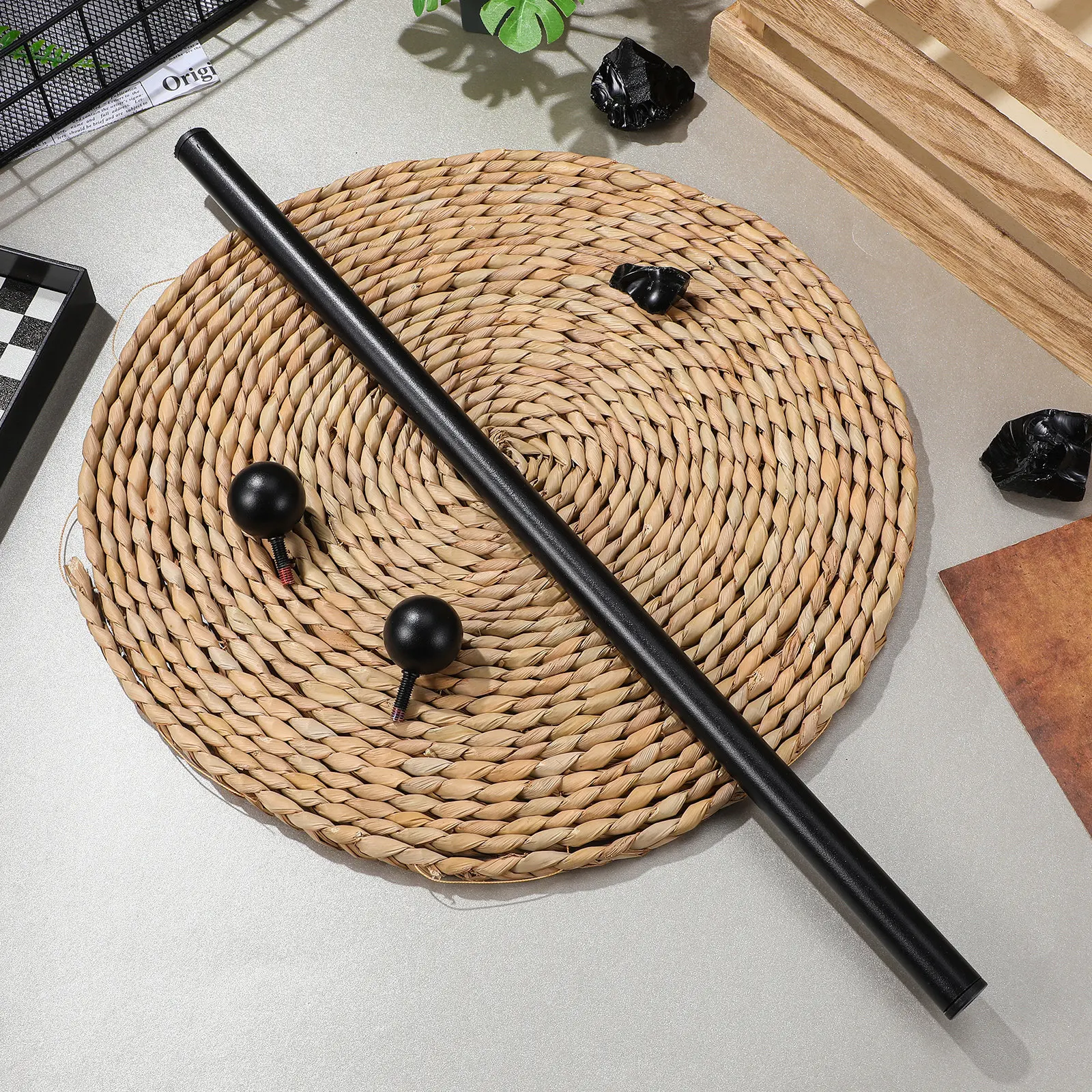 56cm Outdoor Lamp Post, Light Crossbar Arm, Black Metal Bracket Rod, Adjustable Garden Light Pole Arm For Lighting Accessories