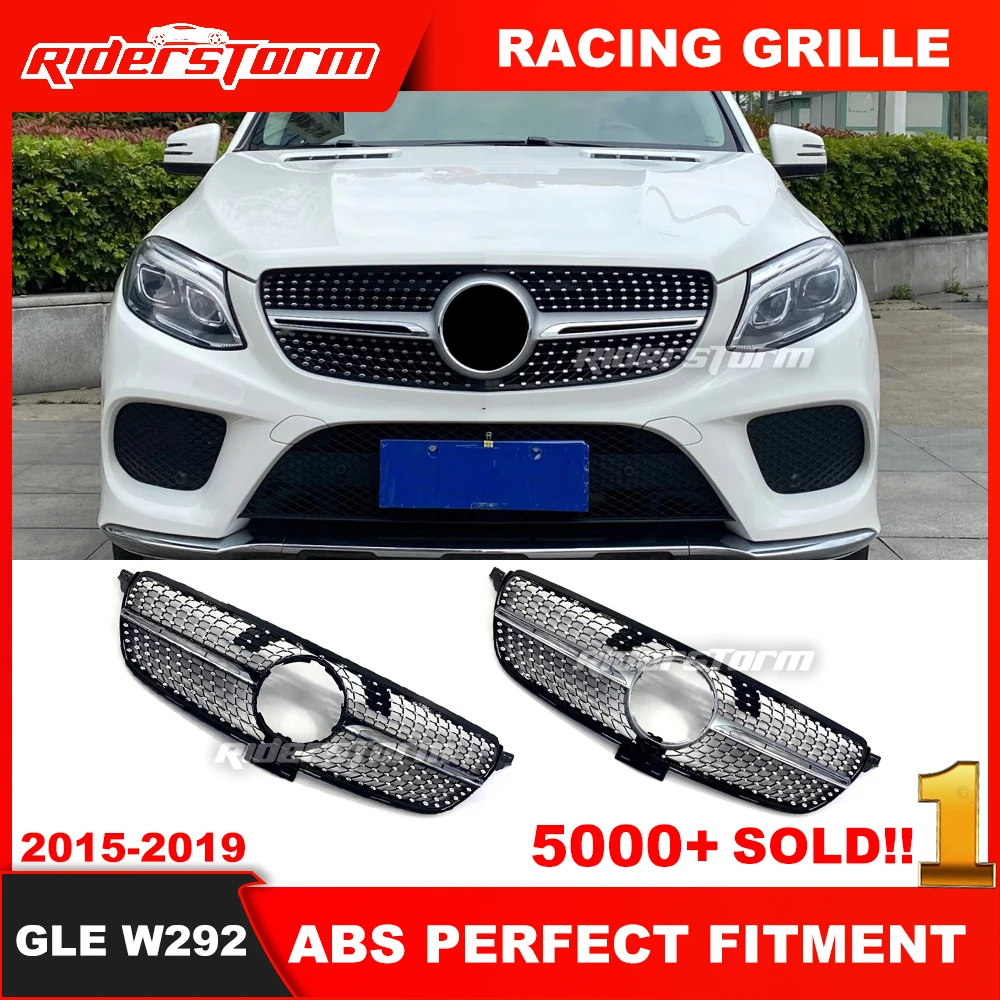 

2015-2019 For GLE Class W166 Grille w292 Diamond Grill 4 Matic Front Grill for mercede GLE300 GLE320 GLE350 diamond grill