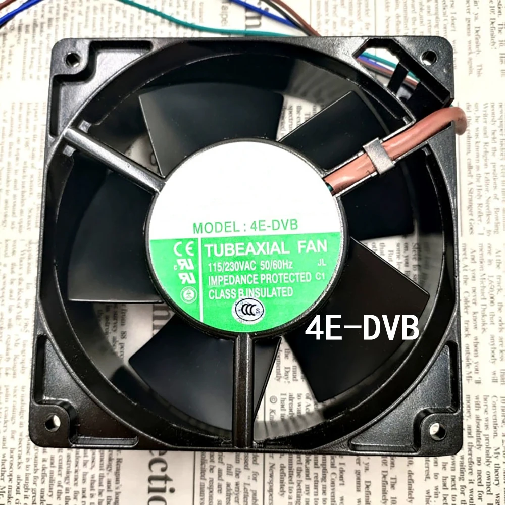 High temperature Resistance Fan 4E-DVB 120*120*38mm 115/230VAC 22/21W  Case cooling radiator