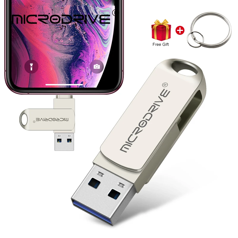 2 in 1 OTG USB Flash Pen Drive 64gb for iPhone Ipad usb memry stick Usb 3.0 Flash Disk 128GB 256G 512G USB3.0 Dual Pendrive