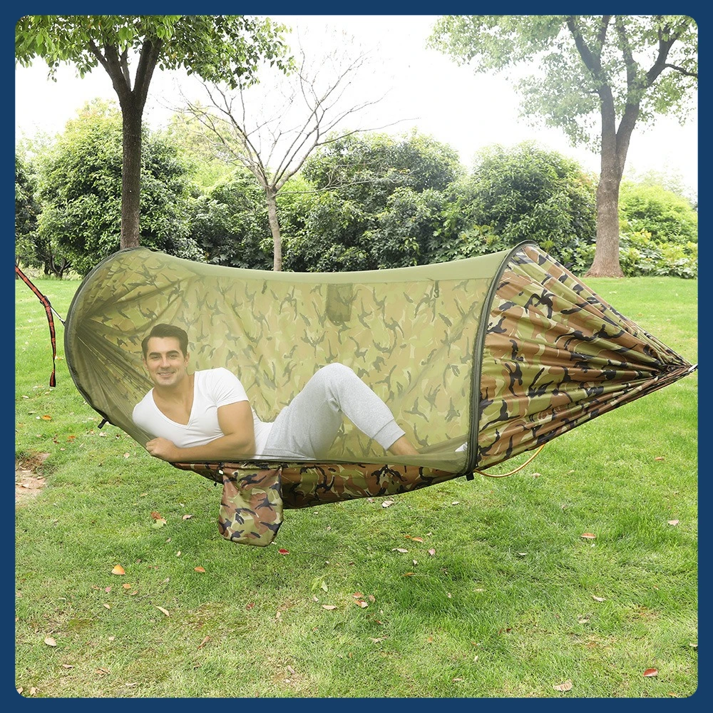 anti-rollover-hammock-outdoor-swing-anti-mosquito-camping-tent-shaker-bed-mosquito-net-hanging-chair-free-black-gold-steel