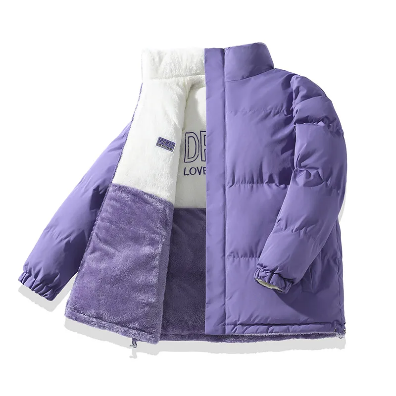 

New Fashionable and Versatile Windproof Neutral Cotton Jacket Outdoor Thickened Warmth Youth Handsome Double sided Coat