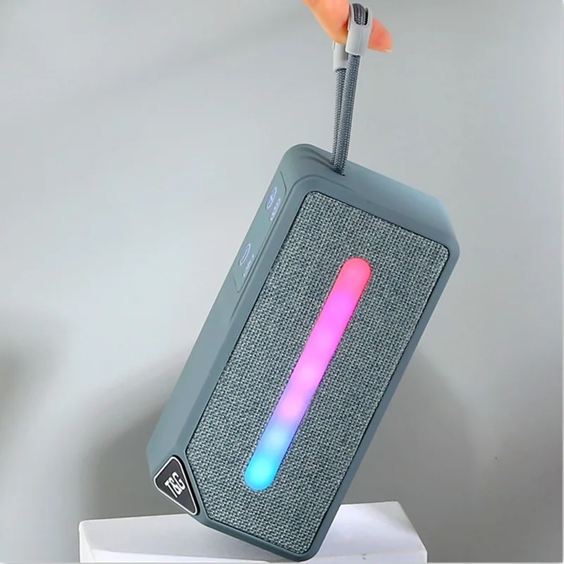 30 واط هايت ower سماعة لاسلكية تعمل بالبلوتوث المتكلم HiFi ستيريو TF بطاقة مضخم صوت خارجي RGB أضواء ملونة مع راديو FM