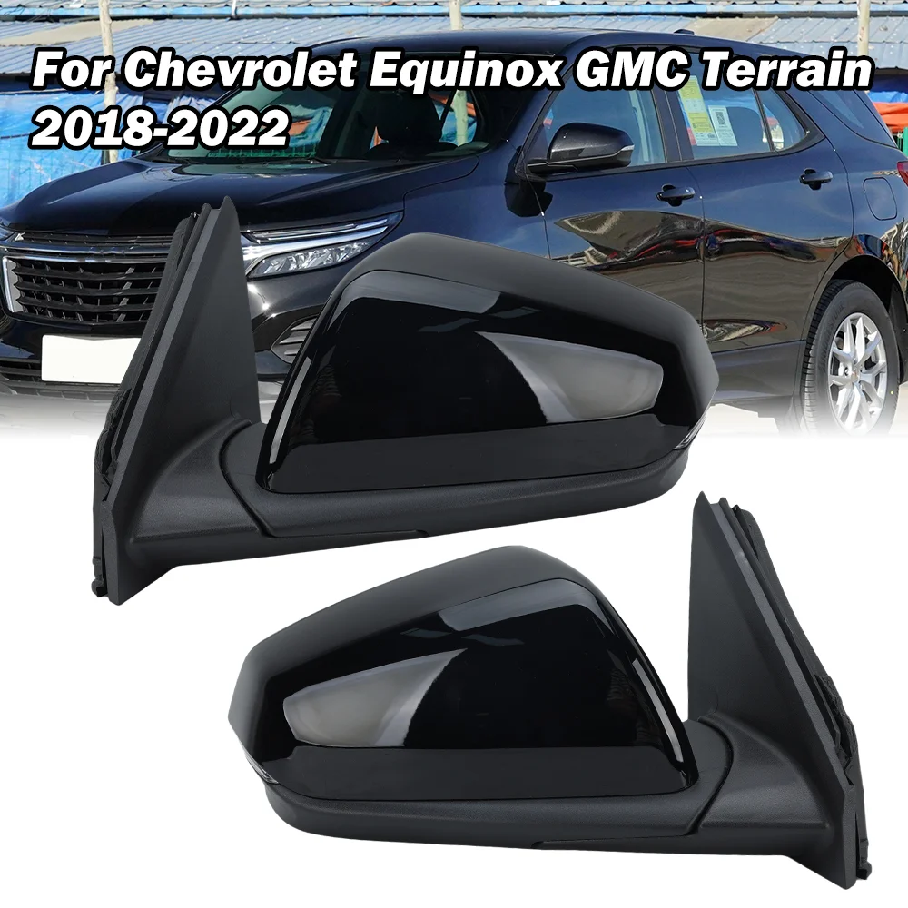 

9 Pins Rearview Mirror Assembly For Chevrolet Explorer GMC Terrain 2018-2022 Black With Heated Door Side Mirror Car Accessories