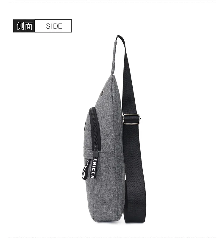 Korean Version Chest Bag, Outdoor Hiking and Cycling Single Shoulder Crossbody Bag, Oxford Cloth Outdoor Sports Bag Bag for Men