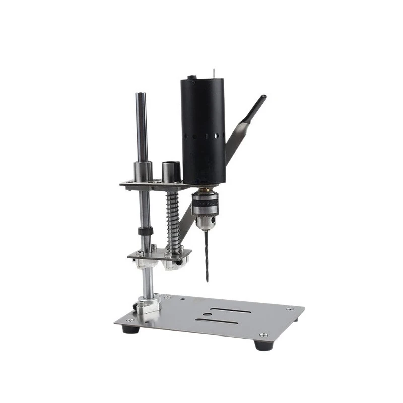 Portable miniature bench drill high-precision stainless steel base drilling machine